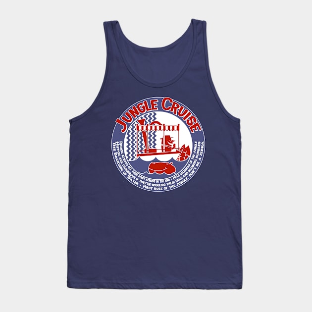 Jungle Cruise (red and blue) Tank Top by brodiehbrockie